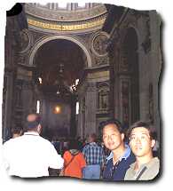 [Inside St. Peter's]